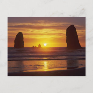 OR, Oregon Coast, Cannon Beach, Seastages bei 2 Postkarte