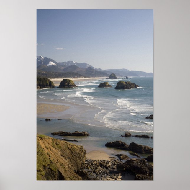 OR, Oregon Coast, Ecola Staat Park, Aussicht Poster (Vorne)