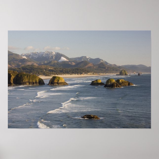 OR, Oregon Coast, Ecola Staat Park, Aussicht Poster (Vorne)
