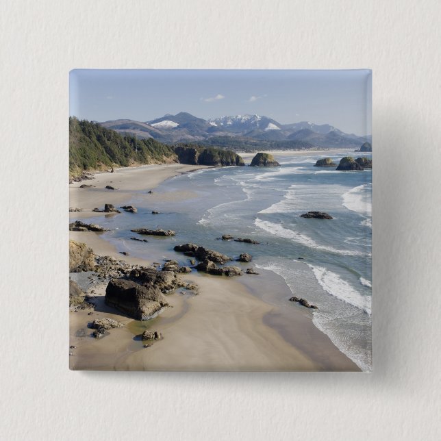 OR, Oregon Coast, Ecola Staat Park, Crescent 2 Button (Vorderseite)