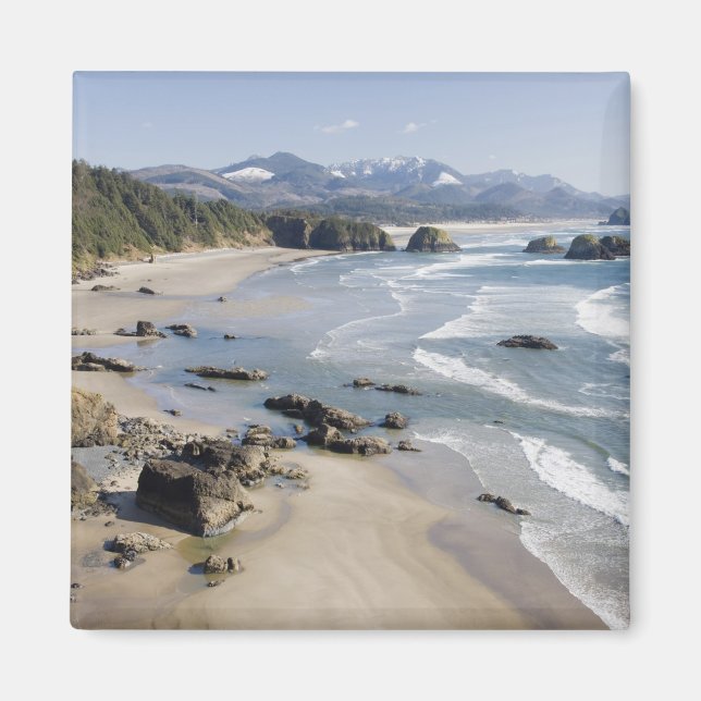 OR, Oregon Coast, Ecola Staat Park, Crescent 2 Magnet (Vorne)
