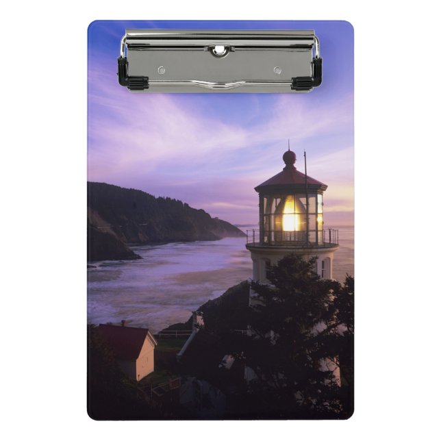 OR, Oregon Coast, Heceta Head Lighthouse on Mini Klemmbrett (Vorderseite)