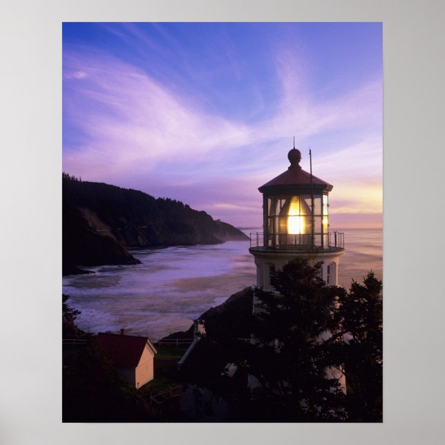 OR, Oregon Coast, Heceta Head Lighthouse on Poster (Vorne)