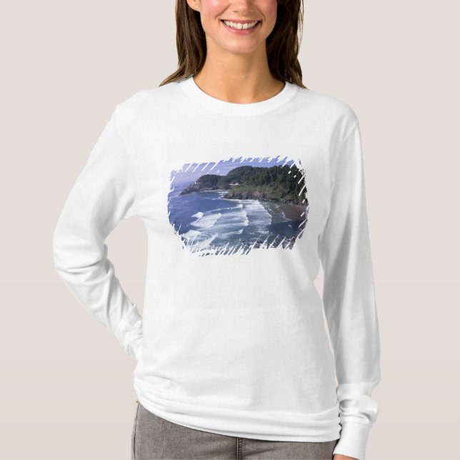 OR, Oregon Coast, Heceta Head Lighthouse, on T-Shirt (Vorderseite)