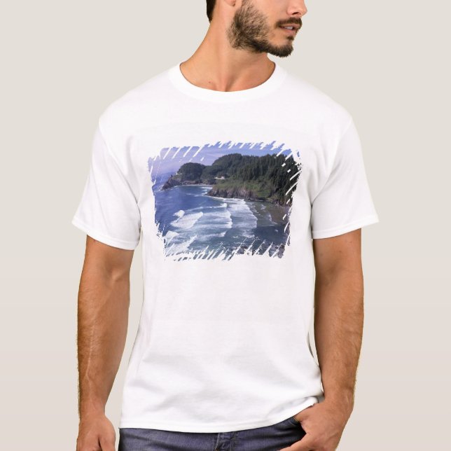 OR, Oregon Coast, Heceta Head Lighthouse, on T-Shirt (Vorderseite)