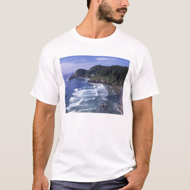 OR, Oregon Coast, Heceta Head Lighthouse, on T-Shirt (Vorderseite)