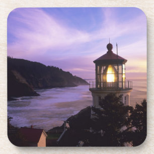 OR, Oregon Coast, Heceta Head Lighthouse, on Untersetzer