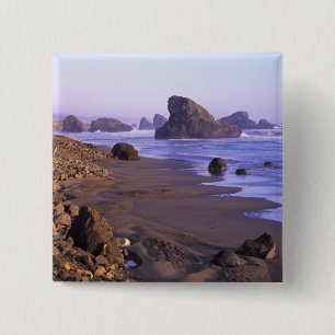 OR, Oregon Coast, Myers Creek, Felsformationen Button