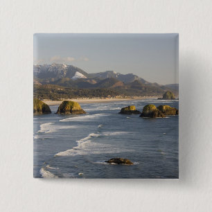 OR, Oregon-Küste, Ecola State Park, Blick auf 2 Button