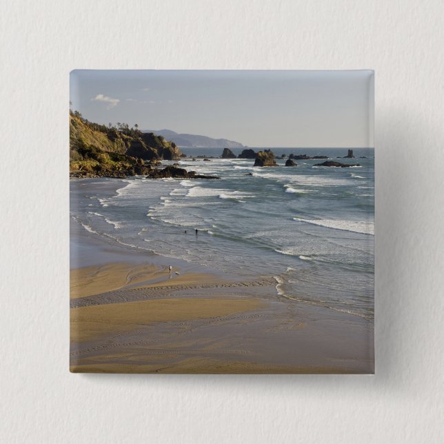 OR, Oregon-Küste, Ecola State Park, Indianer Button (Vorderseite)