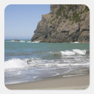 OR, Oregon-Küste, Whaleshead Beach, Süd Quadratischer Aufkleber