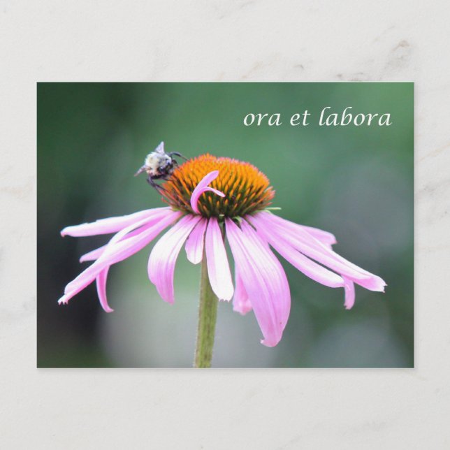 ora et labora postkarte (Vorderseite)
