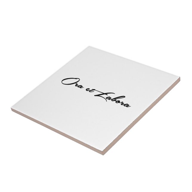 Ora und Labora Fliese (Seite)