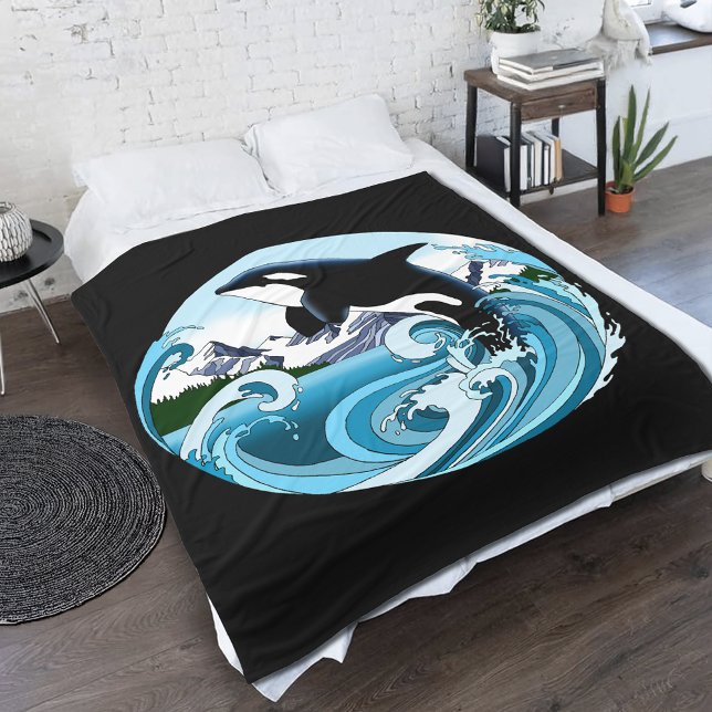Oraca Killer Whale Fleecedecke (Von Creator hochgeladen)