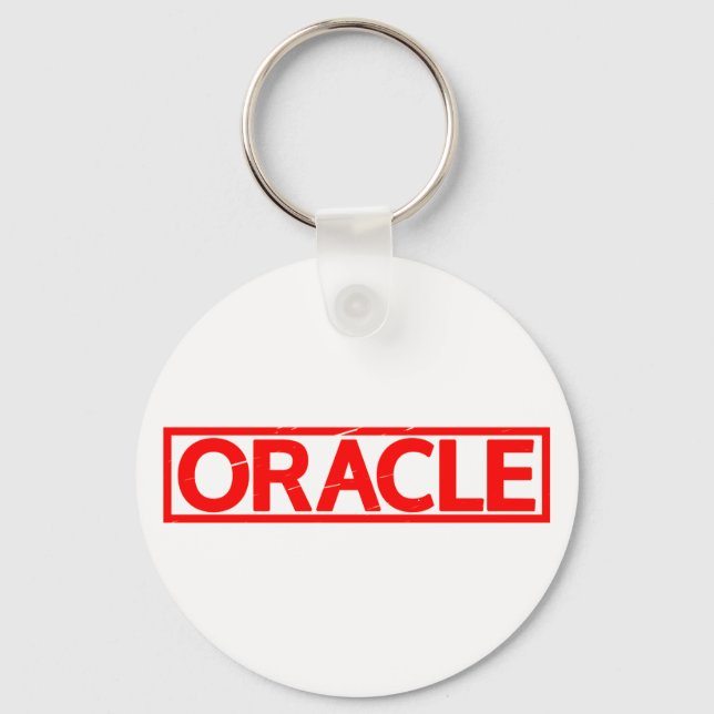 Oracle-Briefmarke Schlüsselanhänger (Vorderseite)
