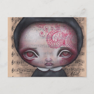 Oracle-Hexe Postkarte