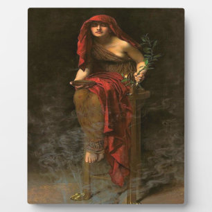Oracle Priesterin von Delphi Pythia in Hoheprieste Fotoplatte