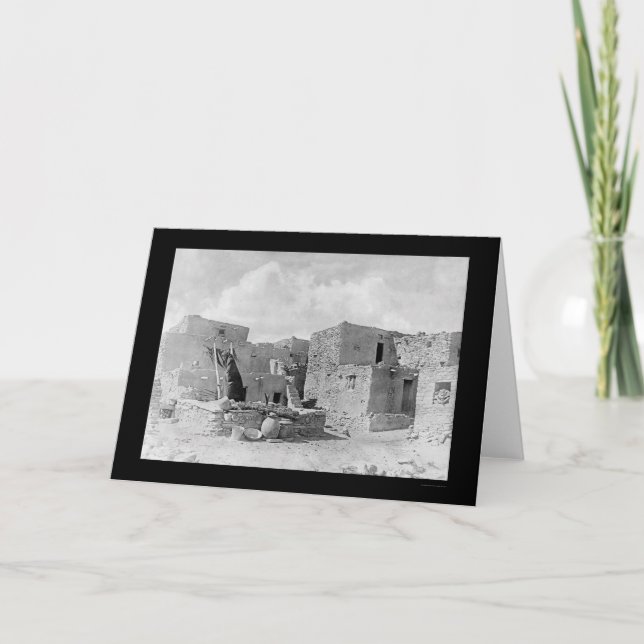 Oraibi Pueblohopi-Inder 1895 Karte (Vorderseite)