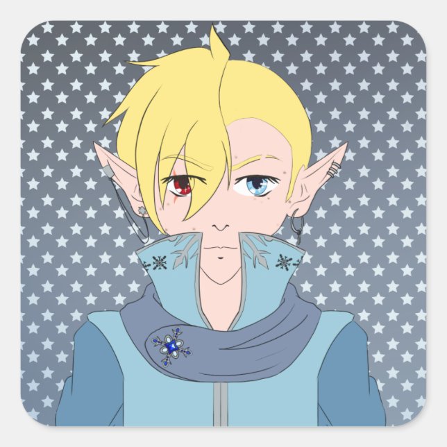 Oral Quadratischer Aufkleber (Vorderseite)