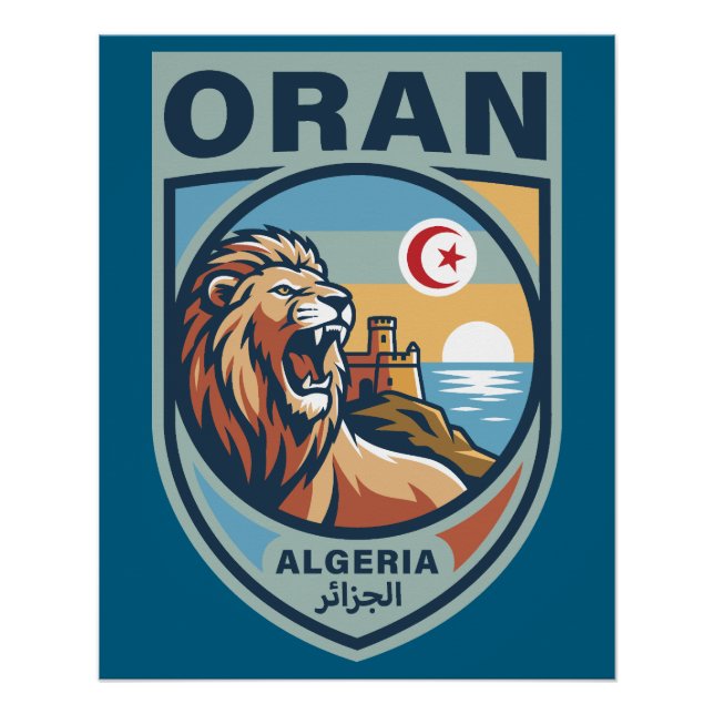 Oran Algeria North Africa Poster (Vorderseite)