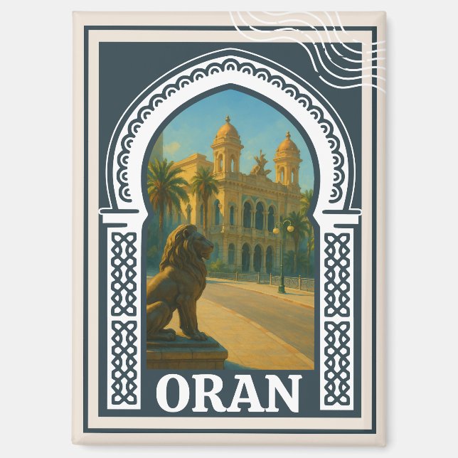 Oran in meiner Heimatstadt Magnet (Vorderseite)