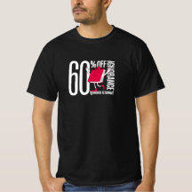 orance Typografie Herren Schwarzes Wert T-Shirt