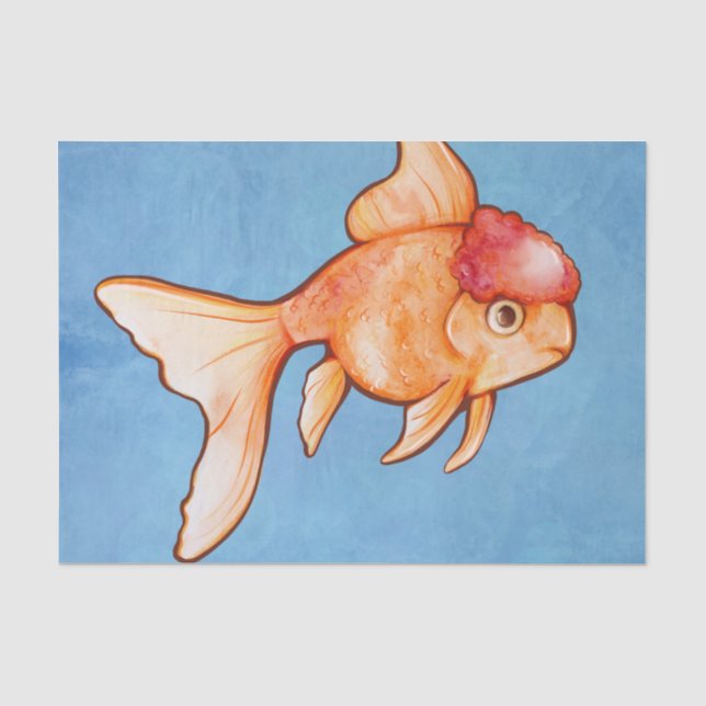 Oranda Goldfish Seidenpapier (Vorderseite)