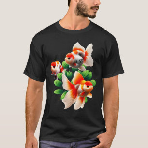 Oranda Ranchu Goldfish Extravagant Goldfish Art T-Shirt