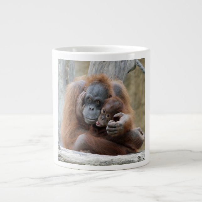 Orang Utan 001 Jumbo-Tasse (Vorderseite)