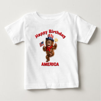 Orang-Utan (5u) Patriotisches Kinder T-Shirt
