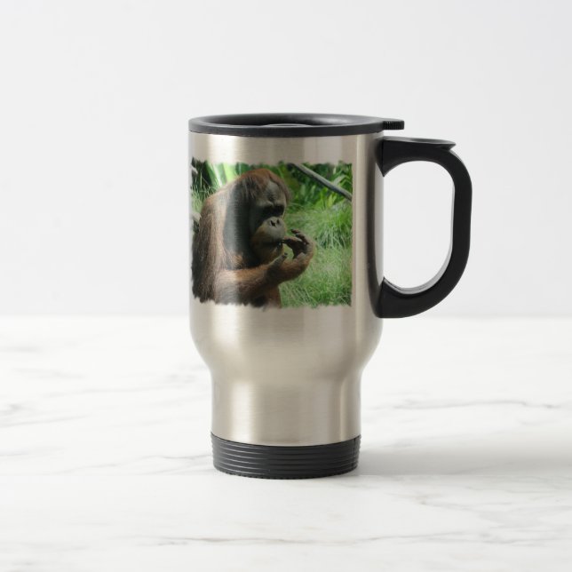 Orang-Utan Affen-Reise-Tasse Reisebecher (Rechts)