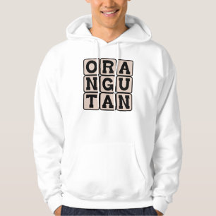 Orang-Utan, asiatischer Menschenaffe Hoodie