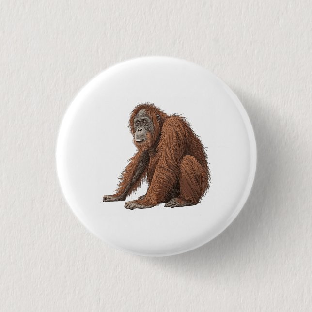 Orang-Utan Button (Vorderseite)