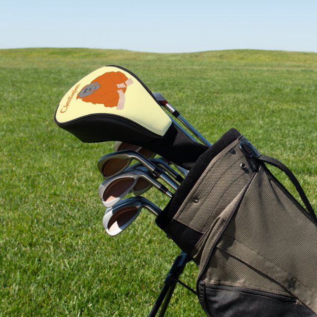 Orang-Utan-Design Golf Headcover (In SItu)