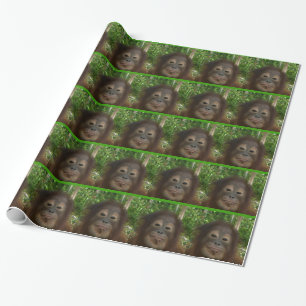Orang-Utan Gesicht Geschenkpapier