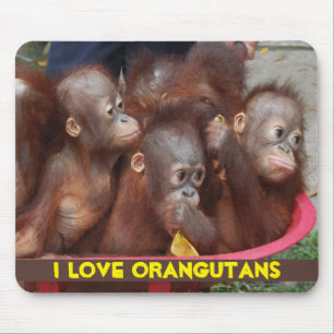 Orang-Utan Liebe Mousepad