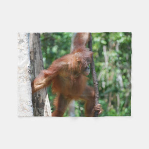 Orang-Utan Tier-Liebhaber Fleecedecke