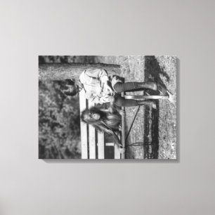 Orang-Utan und Junge in der nationalen Leinwanddruck