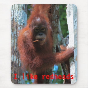 Orang-Utans I mögen Redheads Mousepad