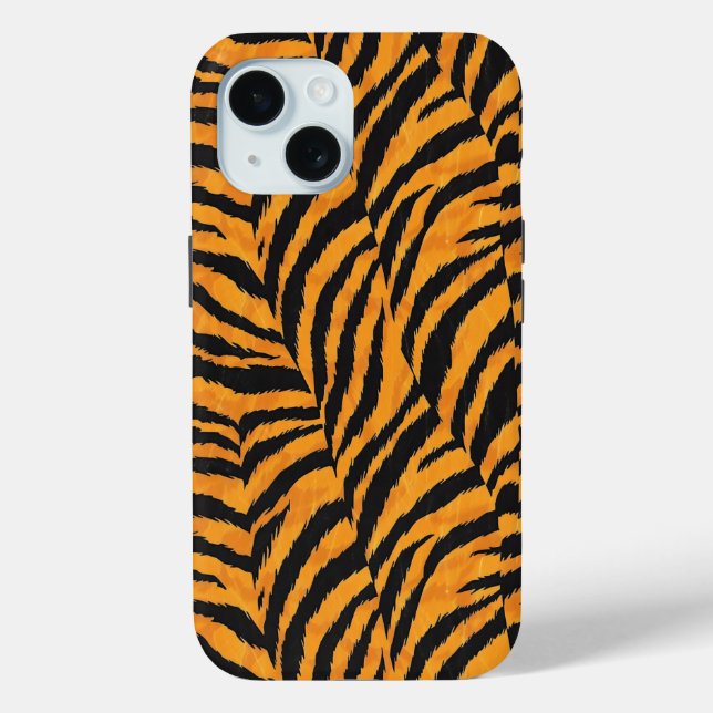 Oranga Black Tiger Stripes Case-Mate iPhone Hülle (Rückseite)