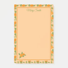 Orangales Zitrus-Rand Botanisches Design