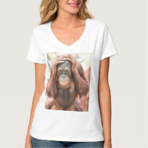 ORANGATAN LADIES T - SHIRT