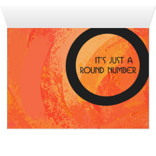 Orange 30 Decade Geburtstag