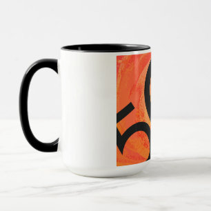 Orange 50 Decade Geburtstag Tasse