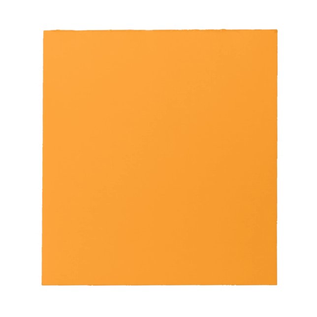 Orange 5,5" x 6" Notepad - 40 Seiten Notizblock (Vorderseite)
