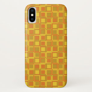 Orange 70er Jahre Styling Quadrate Case-Mate iPhone Hülle