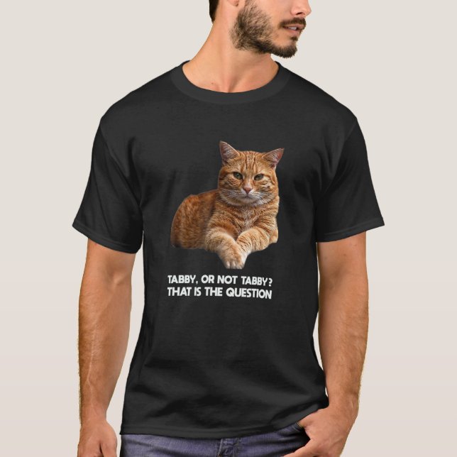 Orange Abby Katze Meme T-Shirt (Vorderseite)