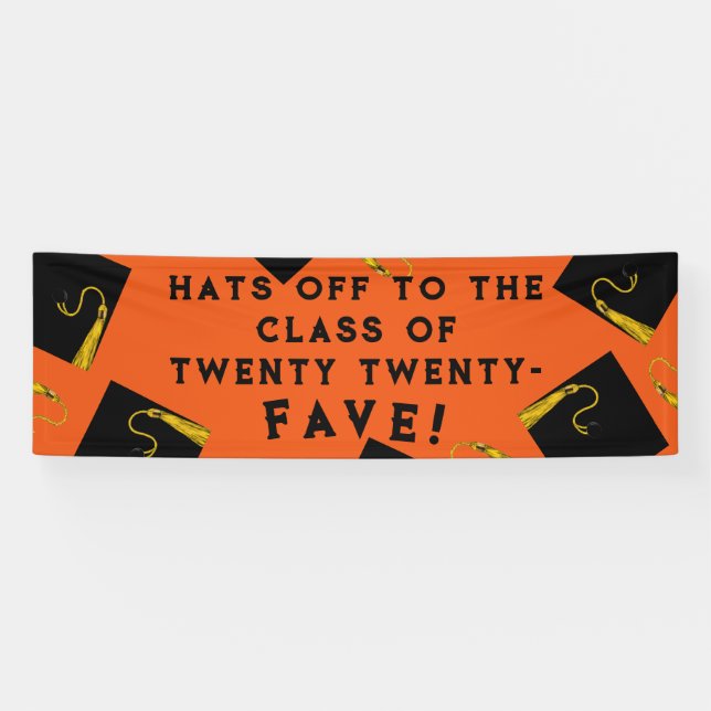 Orange Abschluss 2025 Senior Class Banner (Horizontal)