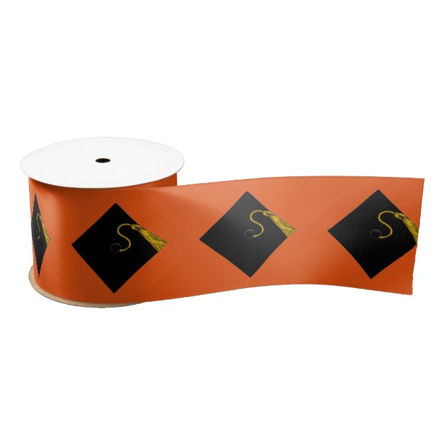 Orange Abschluss Satinband (Spule)