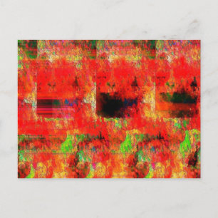 Orange Abstrakt Postkarte